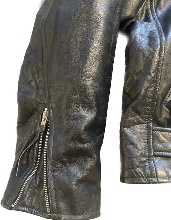 Vintage Lucky Leather Biker Jacket XXL / Size 56 - image 5