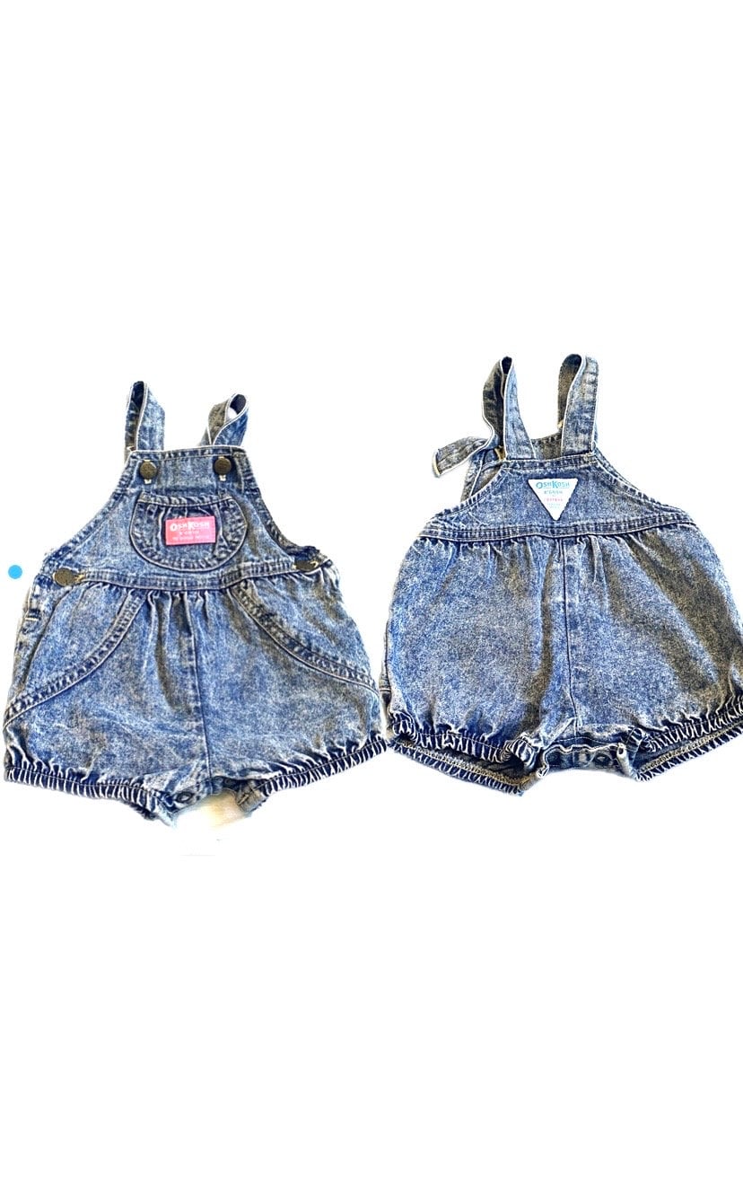 vintage oshkosh アシッド　オーバーオール Vintage Oshkosh B'gosh Acid Wash Denim Overalls Baby Kids 6