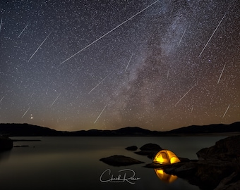 Photo Art - Geminid Meteor Shower Photography- Astrophotography