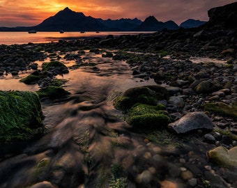 Photo Art - Beach Sunset Photography - Scotland