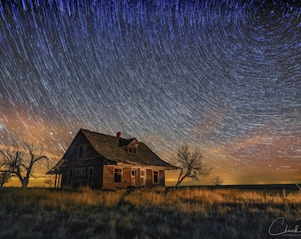 Photo Art -  Star Trails - Milky Way Photography- Astrophotography