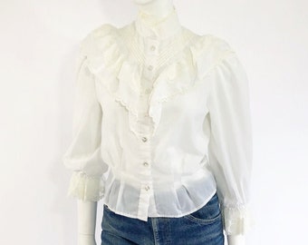 long ruffle shirt
