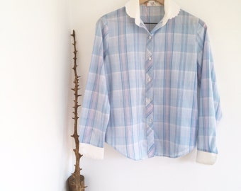 Vintage 80's Collared Button Front Shirt