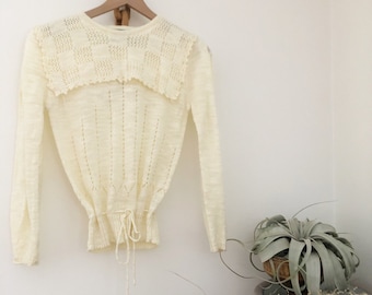 Vintage 70's 80's Collared Sweater