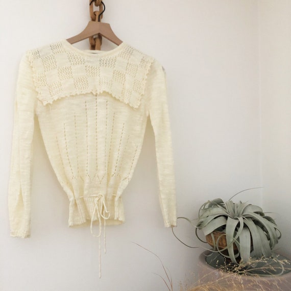 Vintage 70's 80's Collared Sweater