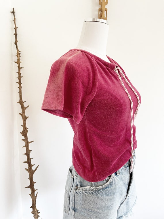 Vintage Terry Cloth Pop Over T-Shirt - image 3