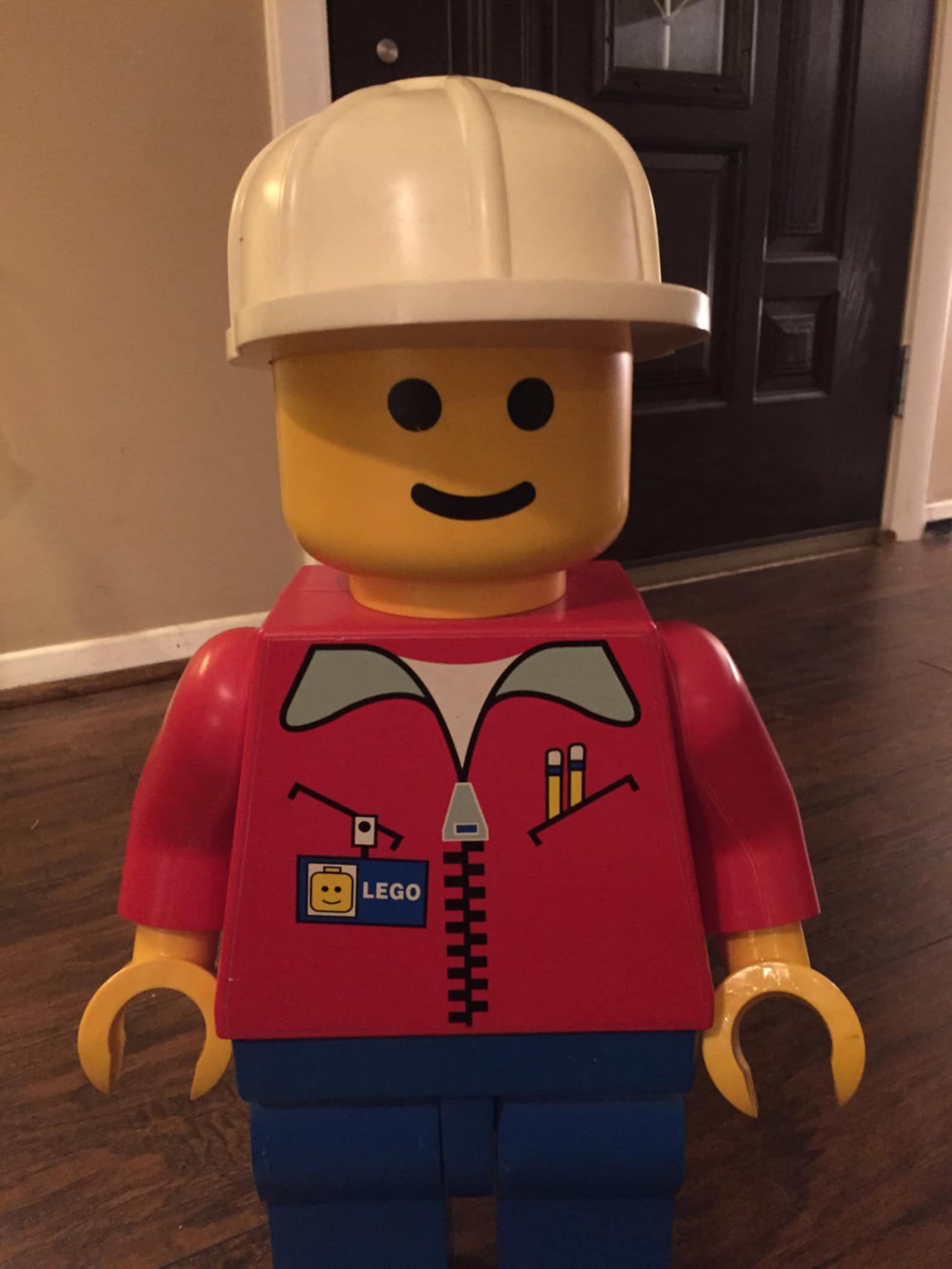 RARE Lego Man 19 Inch Figure Store Display Red Jacket Blue Etsy