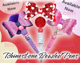 Strass-Stift | Bling Stifte | Verzauberte Stifte| Valentinstag| Galentinstag| Stifte| Bunte Stifte| Strasssteine Perlen Stifte | Perlenstifte