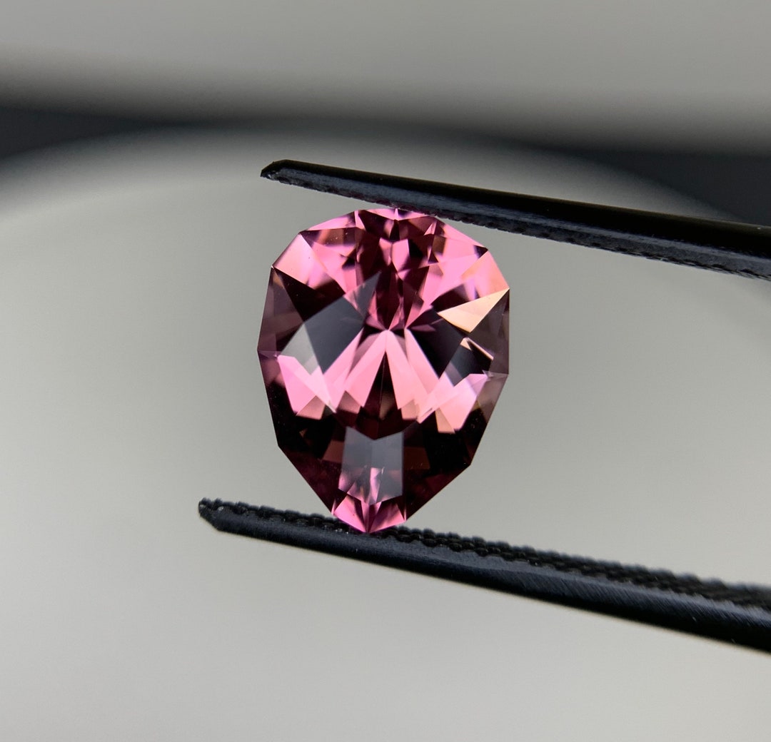 Pink Congo Tourmaline Faceted Gemstone - 3.00 Cts - 10.9 X 8.6 Mm ...