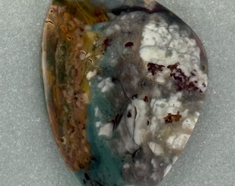 Morrisonite Jasper Cabochon  49 x 35 mm Leaf Shaped Triangular Designer