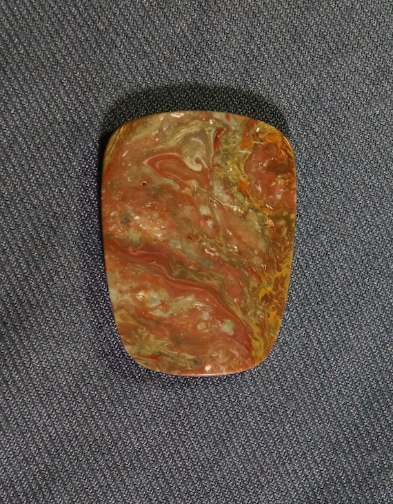Carrasite Jasper Freeform Cabochon 58 X 33 mm Designer