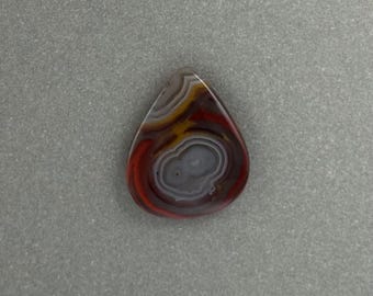 Kentucky Agate Cabochon 25 x 20 mm Triangle Triangular Drop Leaf Designer