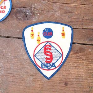Vintage Patch, Bowling Patch, Bowler, Bowling League, Bowling Pins, Bowling Ball, BPA, Bowling Club, Arm Patch, Triangle Patch, Stocking