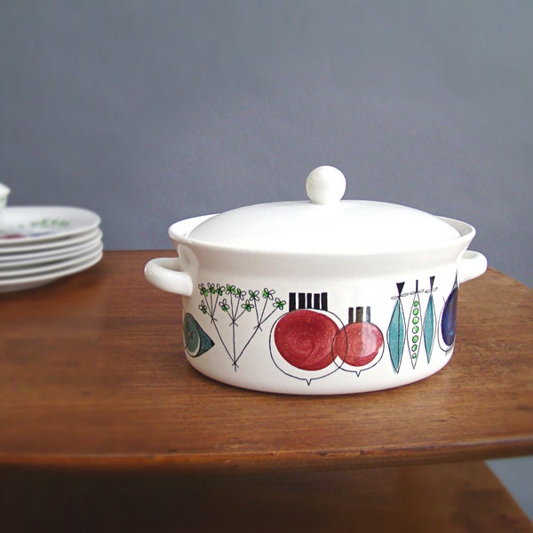 Rorstrand Casserole Picknick, Picknick 52, Mid Century, Casserole Dish, Marianne Westman, Scandinavian, Oval, Ovenware, Covered, Gratin