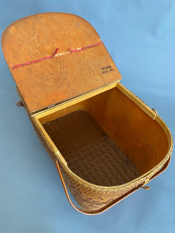 Redmon Picnic Basket, Vintage Picnic, Vintage Summer,… Gem