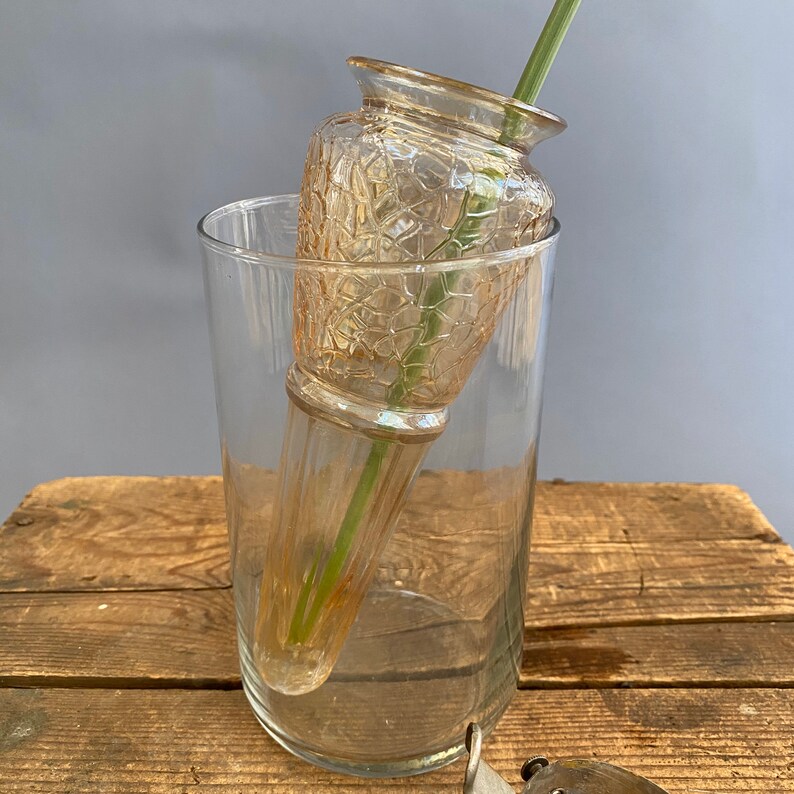 Antique Car Vase Bud Vase Wall Vase Auto Vase Yellow Etsy