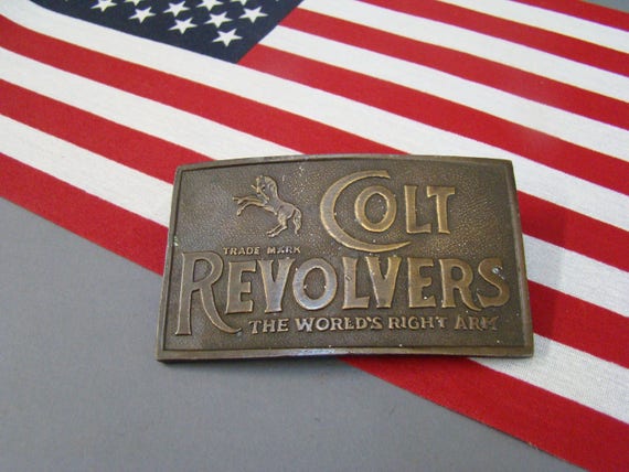 colt revolvers belt buckle