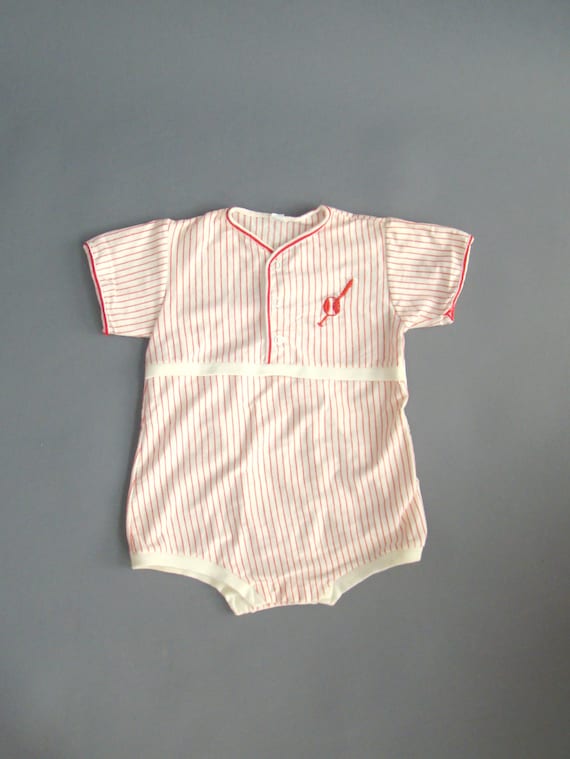 FDNY White with RED Piping and Logo Onesie