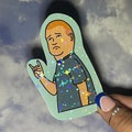 Sadly rock on Bobby  sticker | laptop sticker | journal sticker