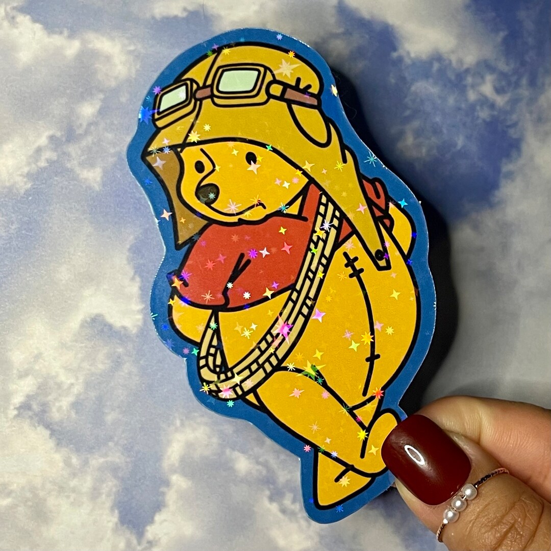 Yellow Bear Adventurer Sticker Laptop Sticker Journal - Etsy