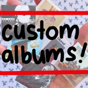 CUSTOM album cover sticker | laptop sticker | journal sticker