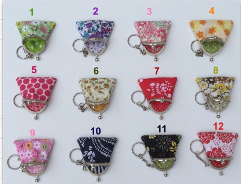 Coin Purse Keychain Great Mother's Day Gifts Etsy