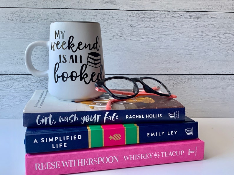 My Weekend is all Booked Mug  Book Lover Gift  Reading Mug  image 3