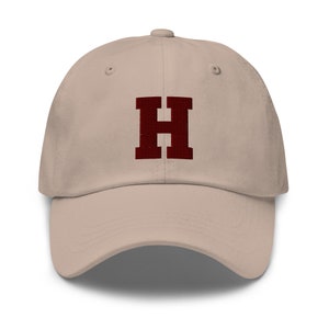 Gorra de béisbol bordada con letra H para hombres, mujeres, papá, sombrero para mujeres, regalo único para ella