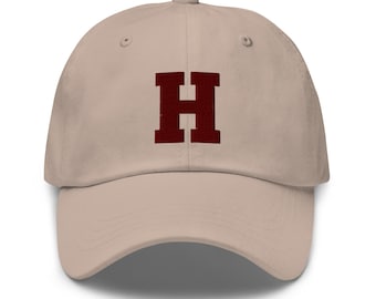 Letter H Embroidered Baseball Cap for Men Women Dad Hat for Women Unique Gift for her