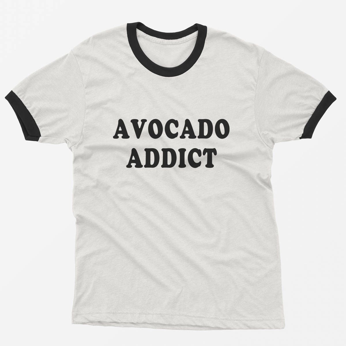 Avocado shirt ringer tee funny tshirt graphic tees tumblr teen | Etsy