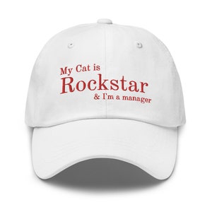 TOTAGASO-HAT Cool Rockstar Adjustable Baseball Cap - 100% Cotton Unisex Hip Hop Cap (8 Colors) - View #8
