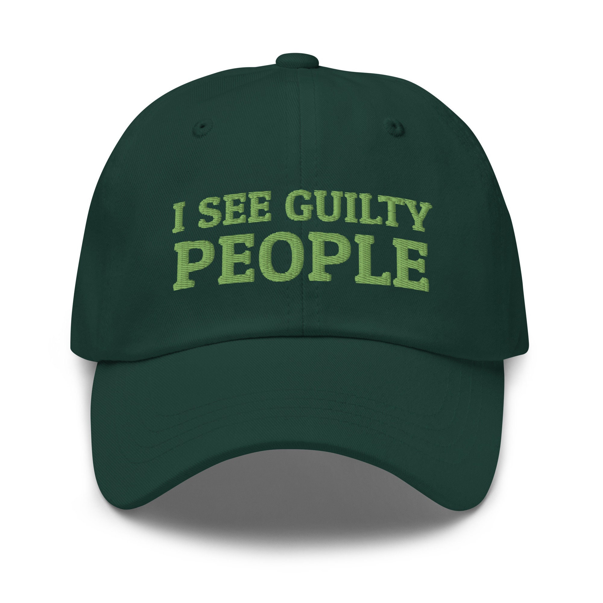 I See Guilty People Funny Baseball Hat for Women Men Lawyer Dad