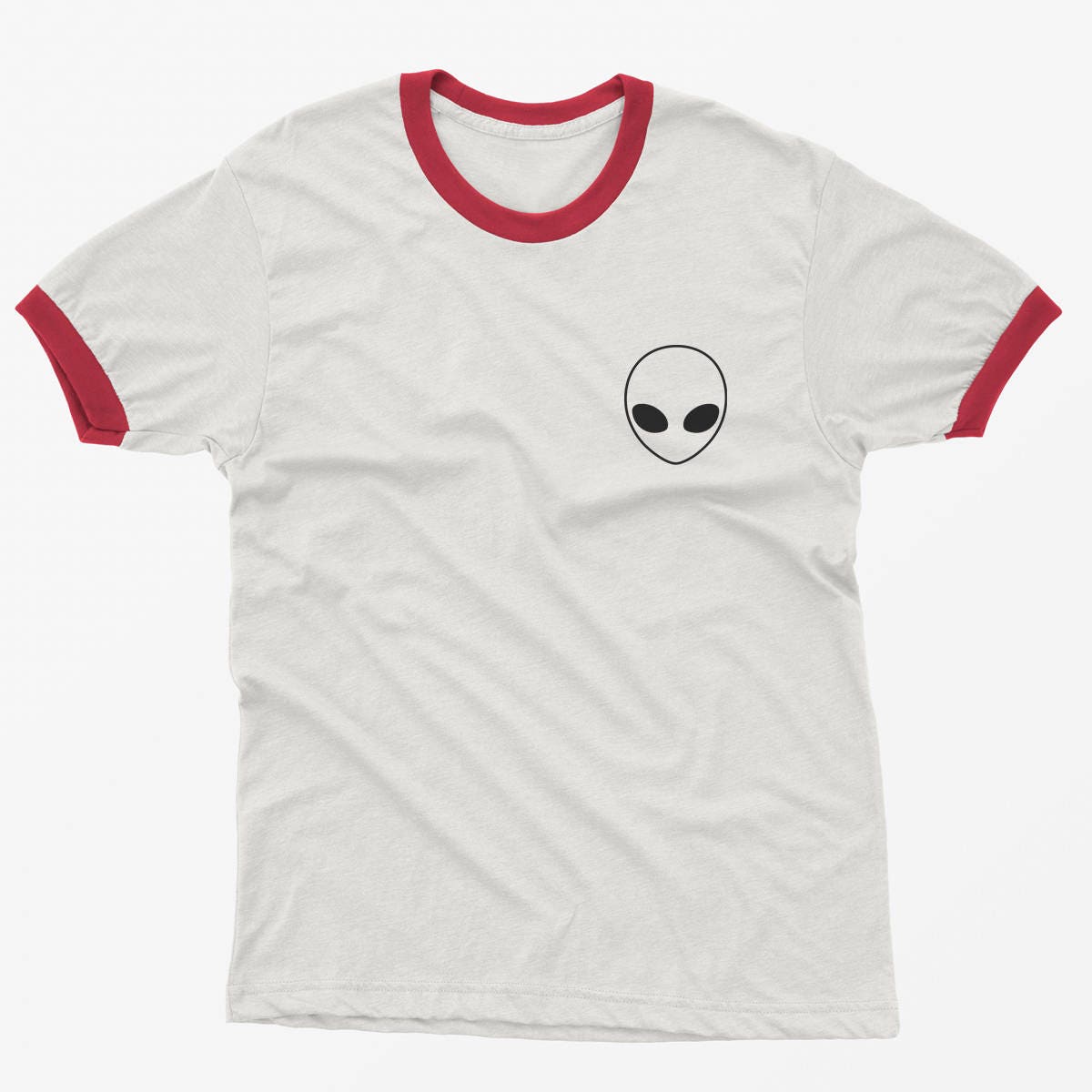 Alien Shirt Pocket Tee Ringer T Shirt 