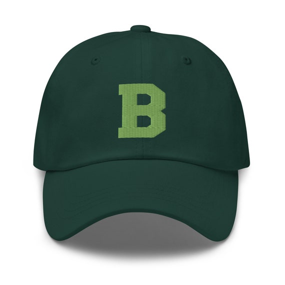 Initial Letter B Baseball Cap for Women Men Embroidered Dad Hat