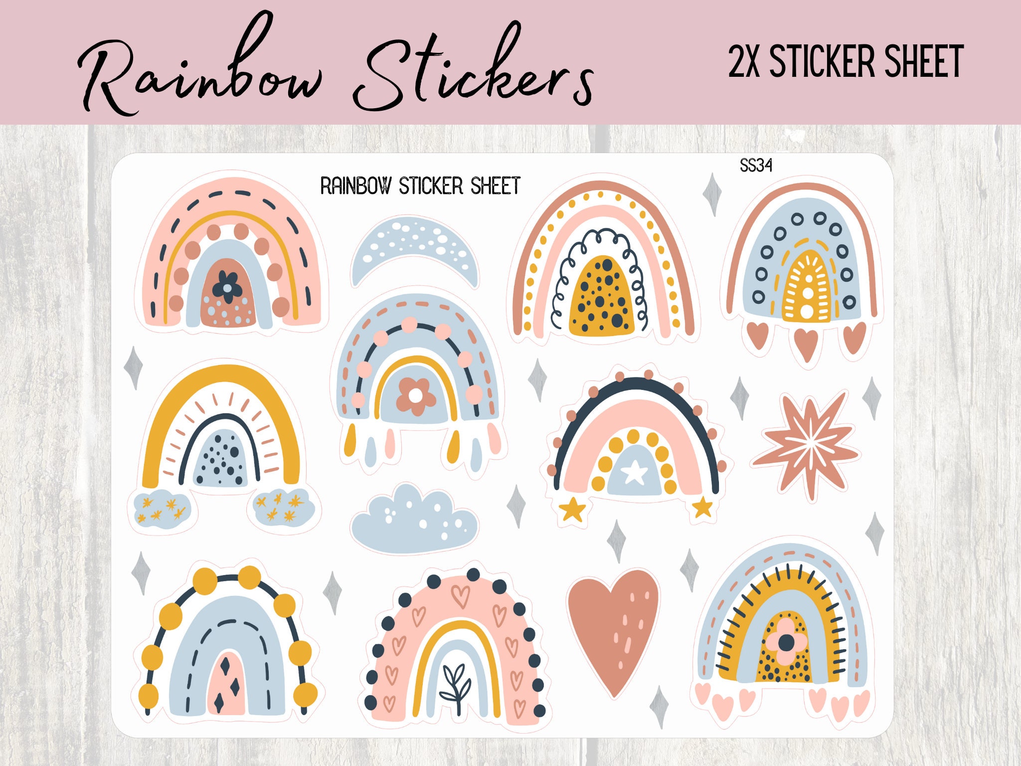 Christian Stickers. 2x Sheets Stickers. Planers, Bible Journaling