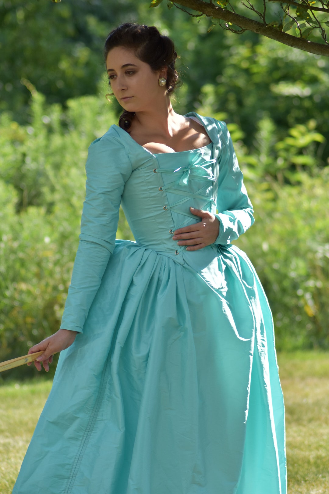 18th Century Dress Eliza Schuyler Dress; Hamilton Costume; Marie Antoinette Gown; Queen Charlotte Dress; Colonial Gown; Reenactment Dress