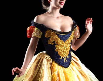 Snow White Dress; Women's Snow White Gown; Disney Costume; Princess Dress; Snow White Cosplay; Renaissance Dress; Fantasy Princess