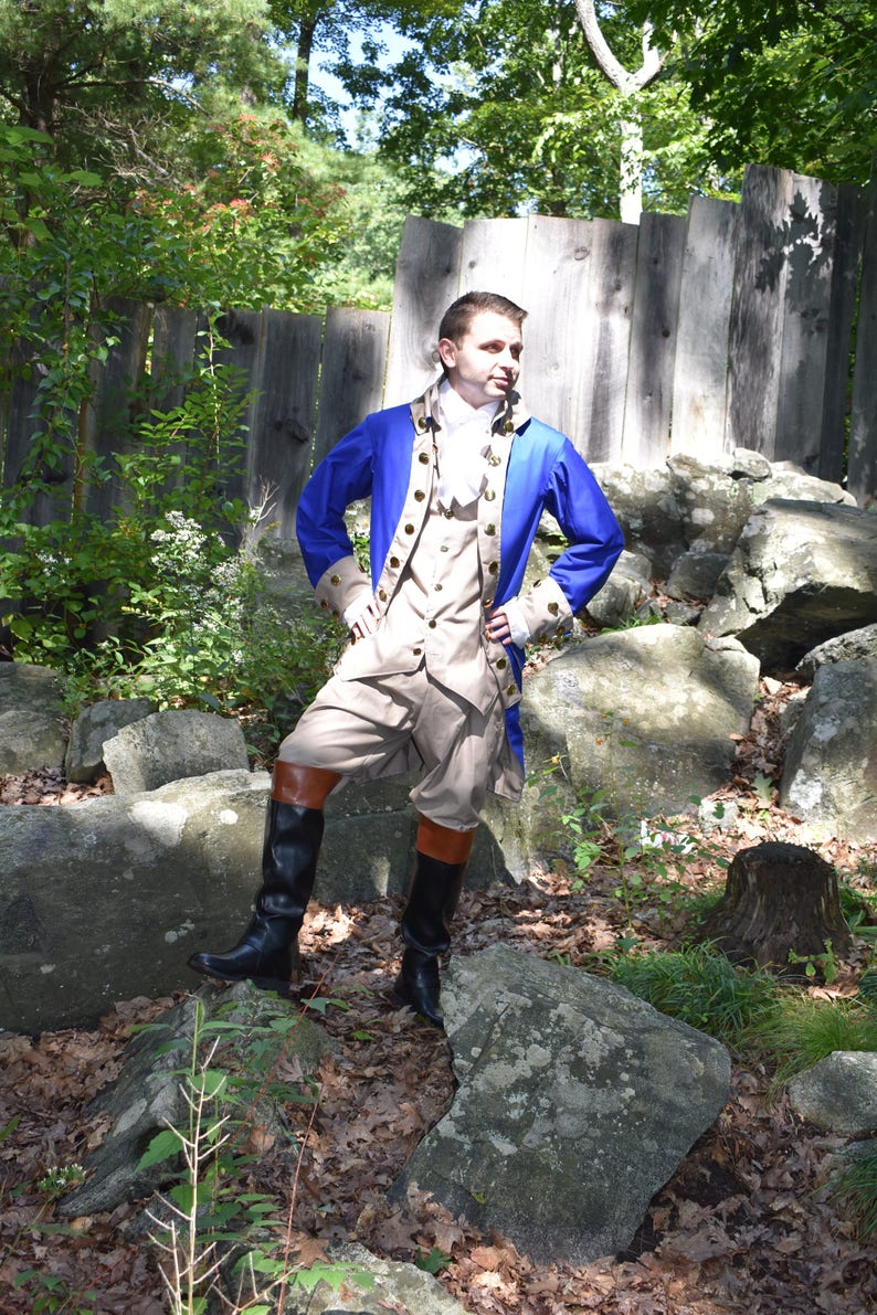 Hamilton Costume Alexander Hamilton Colonial Military Etsy