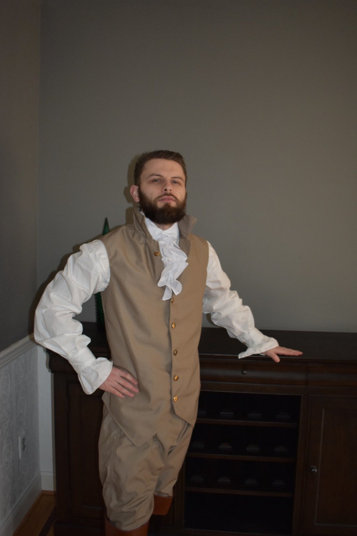 Hamilton Costume Alexander Hamilton Colonial Military Etsy