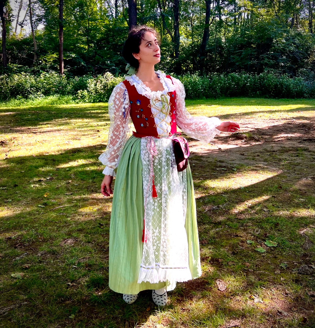 swedish traditional dress 1938 Color Print Leksand Sweden Girls Traditional Costume Dress Histor