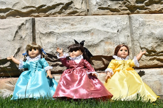 Hamilton Schuyler Sisters 18/" Doll Costume ~Eliza Angelica or Peggy~ 1 Doll Set