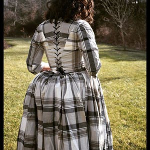 Tartan 18th Century Skirt Plaid Petticoat 1700s Skirt Marie Antoinette Scottish Historical Skirt Renaissance Costume SKIRT ONLY image 5