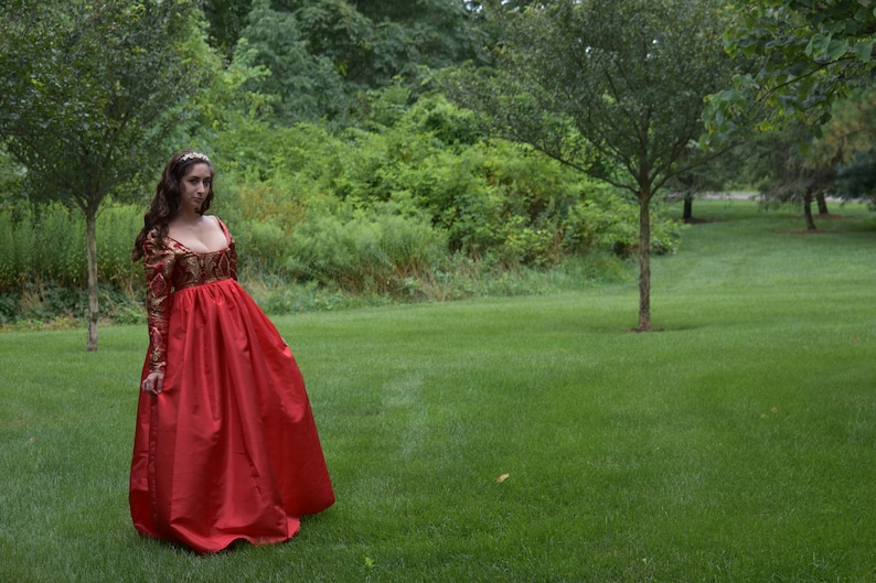 renaissance dress mary queen of scots reign dress reign | etsy