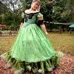 Victorian Dress; Ball Gown; Victorian Gown; Little Women; Dickinson, Gone With The Wind; Scarlett O&#39;Hara Dress; Renaissance Faire Dress