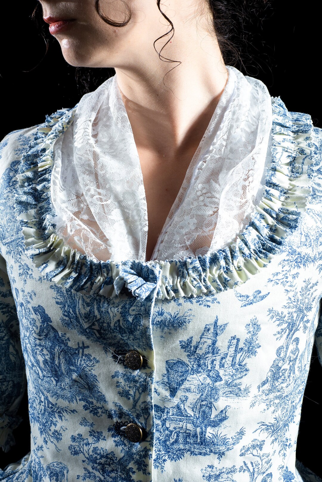 Modesty Scarf Fishu Marie 18th Century Costume Historical