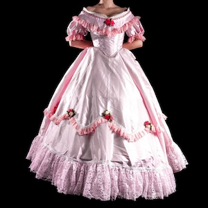 Victorian Dress; Ball Gown; Victorian Gown; Little Women; Dickinson, Gone With The Wind; Scarlett O'Hara Dress; Renaissance Faire Dress