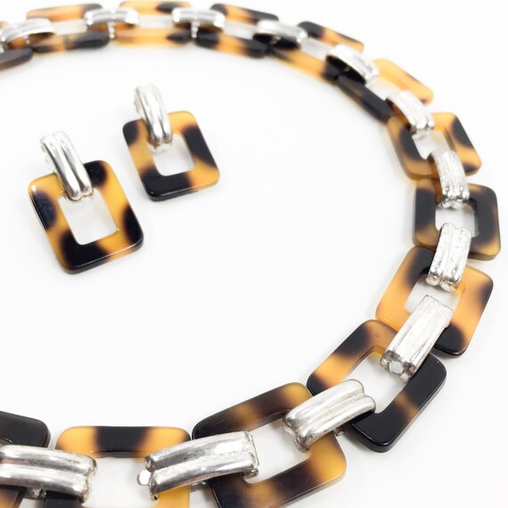 Vintage Lightweight Rectangular Tortoiseshell Luc… - image 2