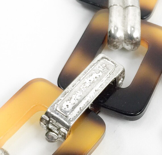 Vintage Lightweight Rectangular Tortoiseshell Luc… - image 4