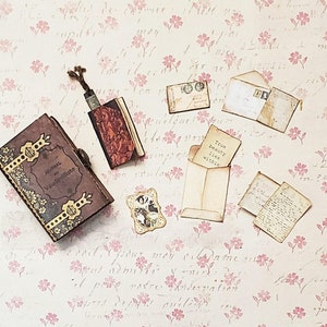 Haz tu propio mini diario de caja de cerillas con compartimento secreto - Descarga digital - diario basura, miniaturas, mini sobres, mini libro