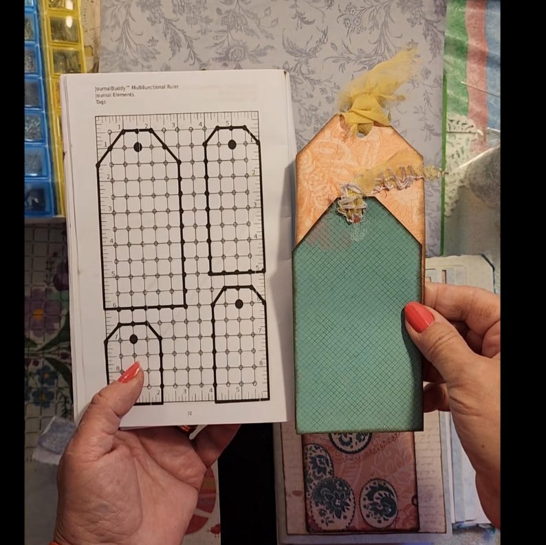 Journalbuddy™ Multiuse Acrylic Ruler - Journal Making & Bookbinding - Etsy